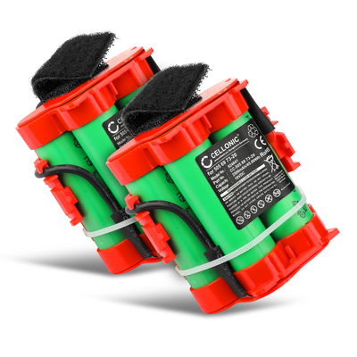 2x Batteri for Husqvarna Automower 105, 308, 305, Gardena R40Li, R50Li, R70Li, Flymo 1200 R 2500mAh fra CELLONIC