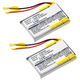 2x Batteri AHB5-2229PS 250mAh