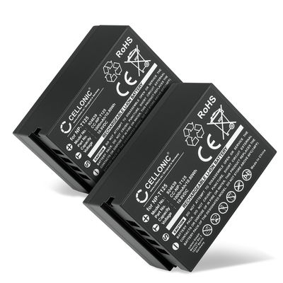 2x Batteri for FujiFilm GFX 50R, GFX100, GFX 50s, Fujifilm GFX 50S, Fuji GFX 100 Kameraer 1000mAh fra subtel
