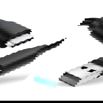 USB Kabel for TCL 10 5G, 10 Pro, 10L, 20 Pro 5G, 20L, 20L Plus, Plex - 1,0m Ladekabel USB Ledning  Datakabel svart