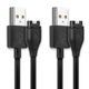 2x Smartwatch Connector to USB A Data Cable, 1m