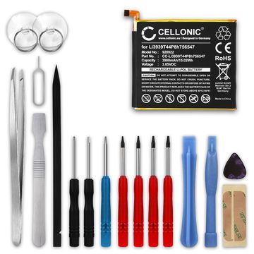 CELLONIC Phone Battery Replacement for ZTE Axon 10 Pro + 17-Tool Phone Repair Kit - Li3939T44P8h756547 3900mAh