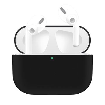 Lomme for Apple AirPods Pro - Silikon, svart shell pocket tasker