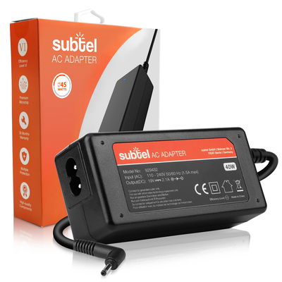 Lader for Acer Aspire Swift, Chromebook, Spin/ ASUSUX/ Medion Akoya - Charger 19V 40W Ladekabel 2.6m Strømforsyning Bærbar Laptop