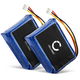 2x Batteri 104050-2S, 2ICP11/41/54 2500mAh