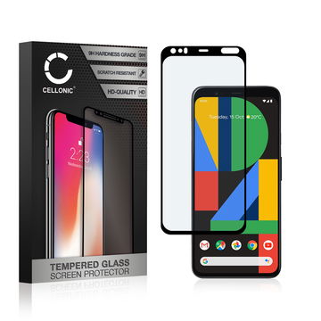 Skjermbeskytter glass Google Pixel 4 XL (3D Case-friendly, 9H, 0,33mm, Full Glue) Herdet Glass