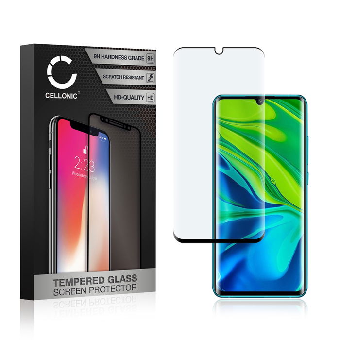 Skjermbeskytter glass Xiaomi Mi Note 10 / Mi Note 10 Pro (3D Full Cover, 9H, 0,33mm, Edge Glue) Herdet Glass
