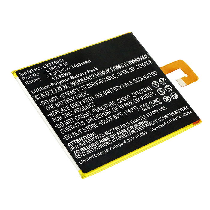 Batteri for Lenovo Tab 7, TB-7504F, TB-7504X, L16D1P33 3400mAh fra subtel