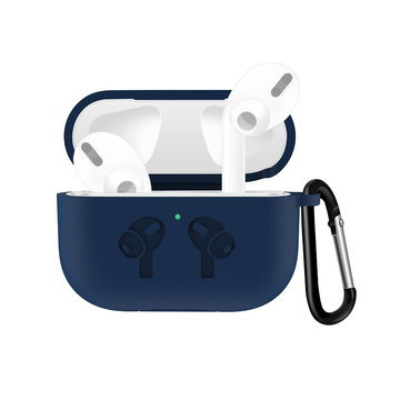 Lomme for Apple AirPods Pro - Silikon, blå shell pocket tasker