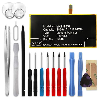 CELLONIC Phone Battery Replacement for Motorola G7 Plus + 17-Tool Phone Repair Kit - JG40 2850mAh