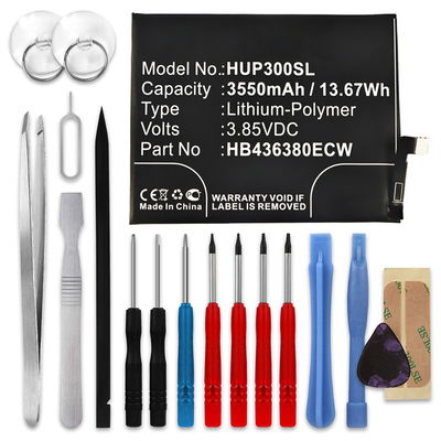 Batteri for Huawei P30, HB436380ECW 3550mAh + Verktøy fra CELLONIC