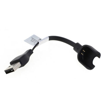USB Kabel for Xiaomi Mi Band 3 - Ladekabel USB Ledning PVC Datakabel svart