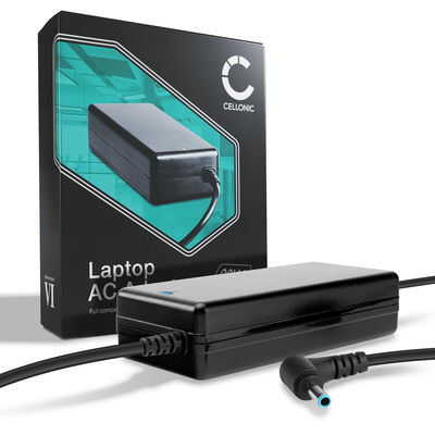 Lader for HP Envy 13,Pavilion 15, Dell XPS 13 - Charger 19.5V 90W 65W 45W Ladekabel 2.6m Strømforsyning Bærbar Laptop HP 709986-003, H6Y89AA