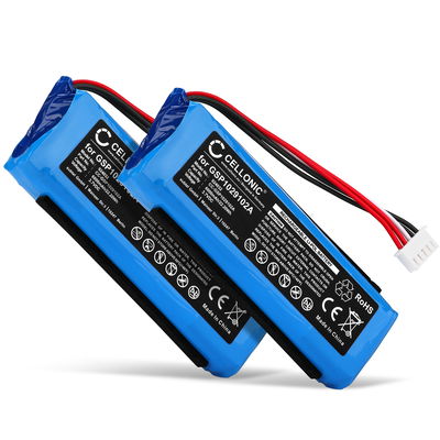 2x Batteri til JBL Charge 3 (2016) GSP1029102A (6000mAh, 3.7V) fra CELLONIC