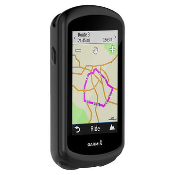 Backcover for Garmin Edge 1030 / Edge 1030 Plus - Silikon, svart shell pocket tasker