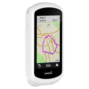 Backcover for Garmin Edge 1030 / Edge 1030 Plus - Silikon, hvit shell pocket tasker