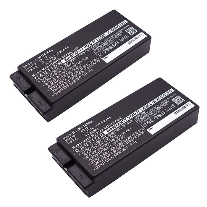 2x Batteri for Ikusi TM 60/1 TM 60/2 TM63 TM64 02 2000mAh fra subtel