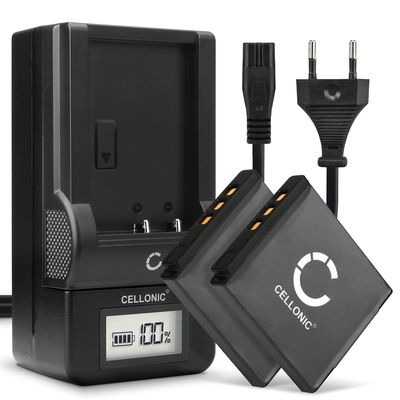 2x Batteri for Fujifilm Fuji X10 X20 XF1 XP200 XP150 XP100 F100ER F550EXR F600EXR NP50 Kameraer 700mAh + Lader fra CELLONIC