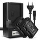 2x Batteri NP-FV70A NP-FV50A NP-FV30 NP-FV90 NP-FV100A 650mAh + Lader