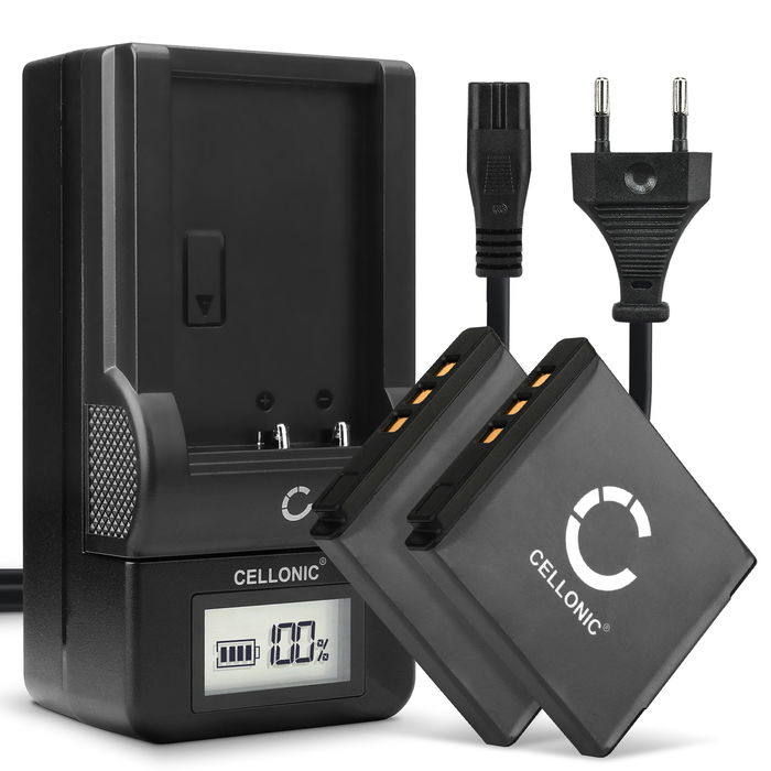 2x Ricoh WG-M1 Batteri 3.7V 700mAh + Lader fra Cellonic