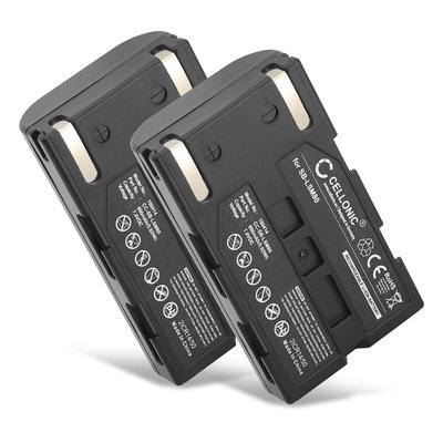 2x Batteri for Samsung VP-D351 D361 D365 D371 VP-D461 D463 D455 D453 VP-DC163 DC175 VP-DC575 Kameraer 800mAh fra CELLONIC