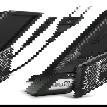 2x Batteri for Panasonic Lumix DMC-GX1 Lumix DMC-G3 Lumix DMC-GF2 Lumix DMC-ZS7 Lumix DMC-TS2 DMW-BLD10 (900mAh, 7.2V) + Lader fra CELLONIC