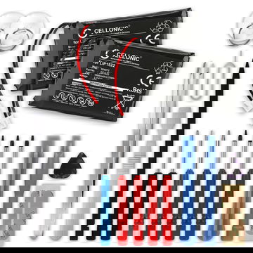 2x Batteri for Sony PlayStation 4 Dualshock 4 Wireless Controller (Version 2) 1000mAh + Verktøy fra CELLONIC