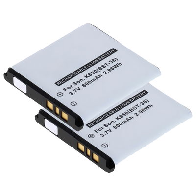 2x Batteri for Sony Ericsson W995, BeJoo, K850i, W580i, C905, K770i, S500i, Xperia X10 Mini Pro 800mAh fra CELLONIC