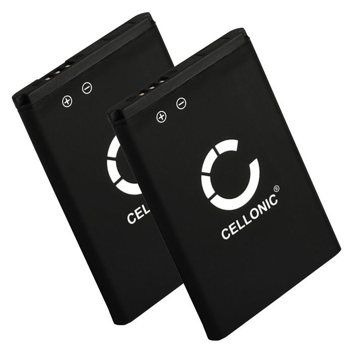 2x Batteri for Samsung GT-C3520, SGH-E250, SGH-E900, GT-E1150, GT-C3560, SGH-X200, GT-E1190, GT-E1100 850mAh fra CELLONIC