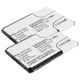 2x Battery (900mAh, 3.7V)
