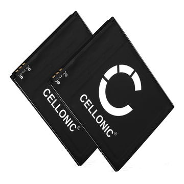2x Batteri for 2x replacement battery for Wiko Pulp / Pulp 4G / Robby / Jam 4G 2500mAh fra CELLONIC