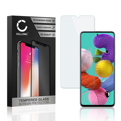 Skjermbeskytter glass Samsung Galaxy A51 (SM-A515) (2.5D, 9H, 0,33mm, Full Glue) Herdet Glass