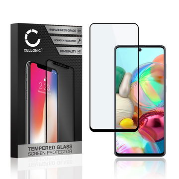Skjermbeskytter glass Samsung Galaxy A71 (SM-A715) (3D Full Cover, 9H, 0,33mm, Full Glue) Herdet Glass