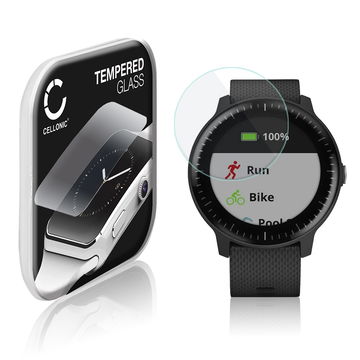 Skjermbeskytter glass Garmin vivoactive 3 / vivoactive 3 Music (2.5D, 9H, 0,33mm, Full Glue) Herdet Glass