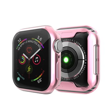 Deksel for Apple Watch SE / 6 / 5 / 4 - 44mm - TPU, lyserød shell pocket tasker