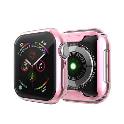 Deksel for Apple Watch SE / 6 / 5 / 4 - 44mm - TPU, lyserød shell pocket tasker