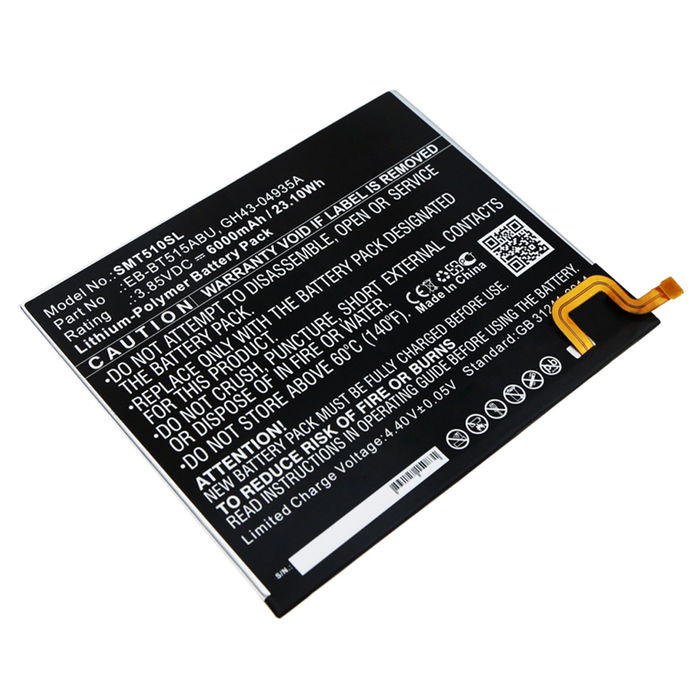 Batteri for Samsung Galaxy Tab A 10.1 SM-T510 WiFi, SM-T515 LTE 6000mAh fra subtel