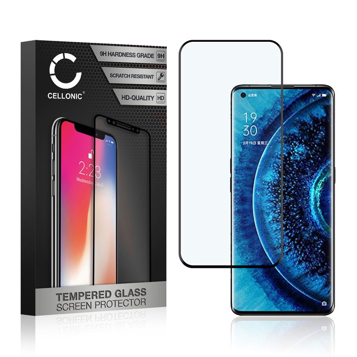 Skjermbeskytter glass Oppo Find X2 / Find X2 Pro (3D Full Cover, 9H, 0,33mm, Full Glue) Herdet Glass