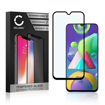 Skjermbeskytter glass for Samsung Galaxy A30 / A30s / A50 / M21 / M30s / M31 - Tempered Glass (HD-kvalitet / 3D Case-friendly / 0,33mm / 9H)