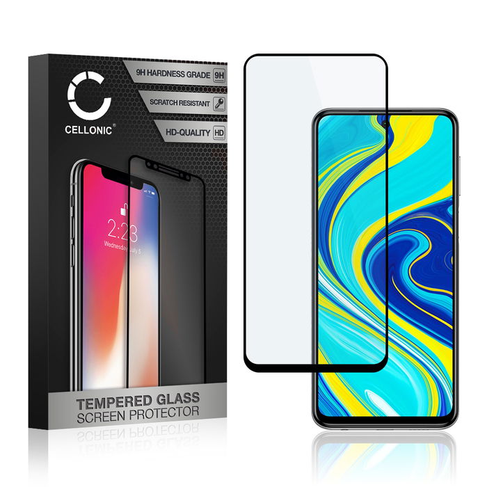 Skjermbeskytter glass Xiaomi Redmi Note 9 Pro / Note 9 Pro Max / Note 9S (3D Case-friendly, 9H, 0,33mm, Full Glue) Herdet Glass