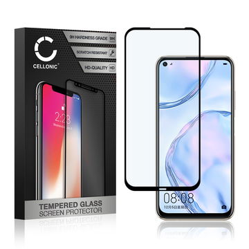Skjermbeskytter glass Huawei P40 Lite 4G (3D Case-friendly, 9H, 0,33mm, Full Glue) Herdet Glass