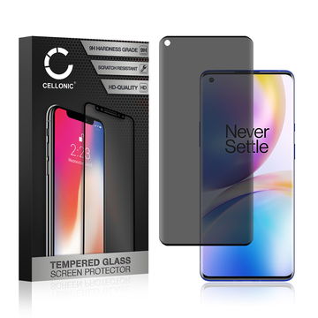 Skjermbeskytter glass for OnePlus 8 - Tempered Glass (HD-kvalitet / 3D Case-friendly / 0,33mm / 9H)