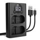 Dobbeltlader + USB-kabel