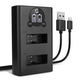 Dobbeltlader + USB-kabel