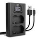 Dobbeltlader + USB-kabel