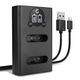 Dual Charger + USB Cable