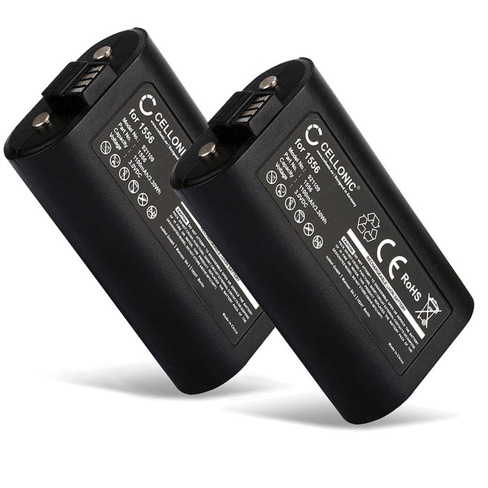2x Batteri for Microsoft Xbox Series S Controller Accu 1100mAh Akku bytte Batteri