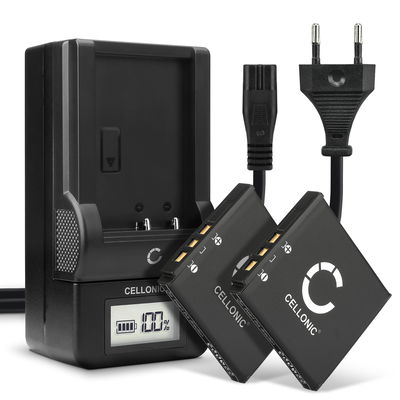 2x Batteri for Kodak EasyShare M763, M753, M893 IS, M863, M853, Kodak KLIC-7001, M340, M320 Kameraer 700mAh + Lader fra CELLONIC