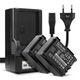 2x Batteri BP-807 BP-809 BP-819 BP-827 890mAh + Lader