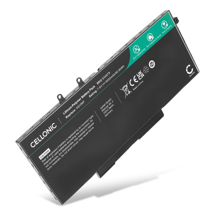 Dell Latitude 5400 Batteri 7.6V 8000mAh fra Cellonic